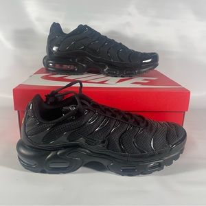 New Nike Air Max Plus Tn Triple Black Size 10.5